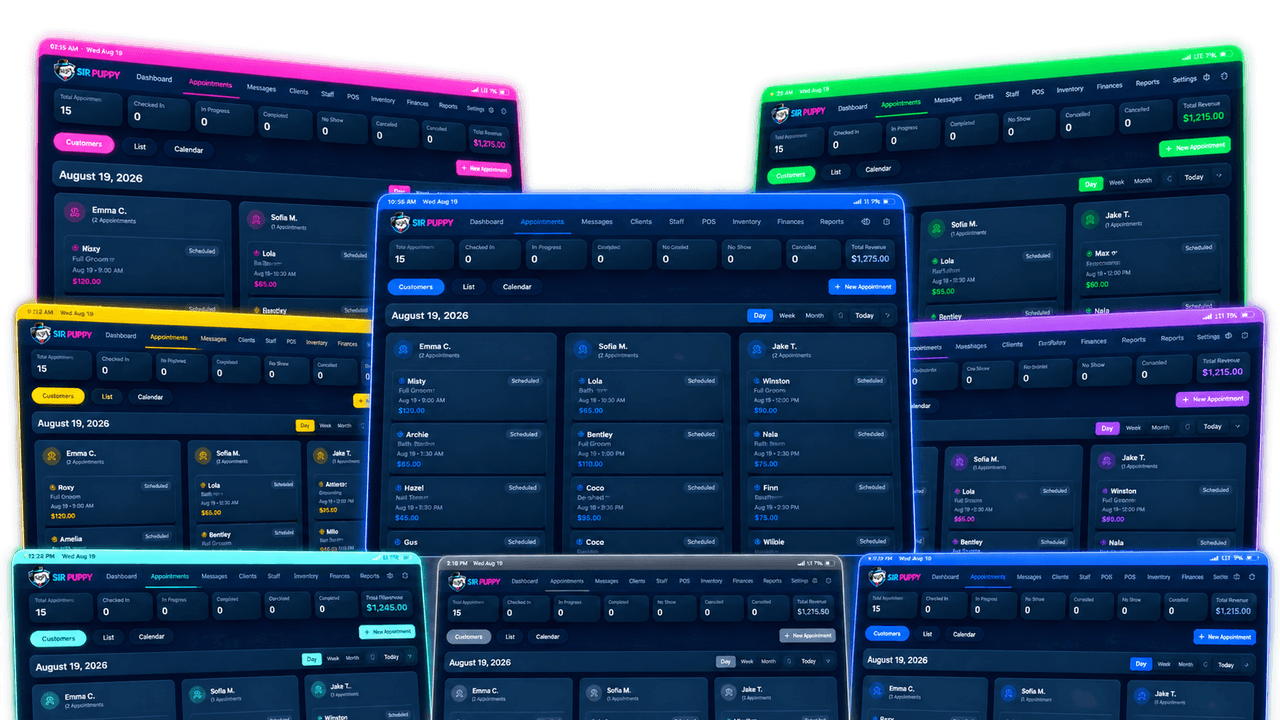 Sir Puppy theme options and personalized workspace interface