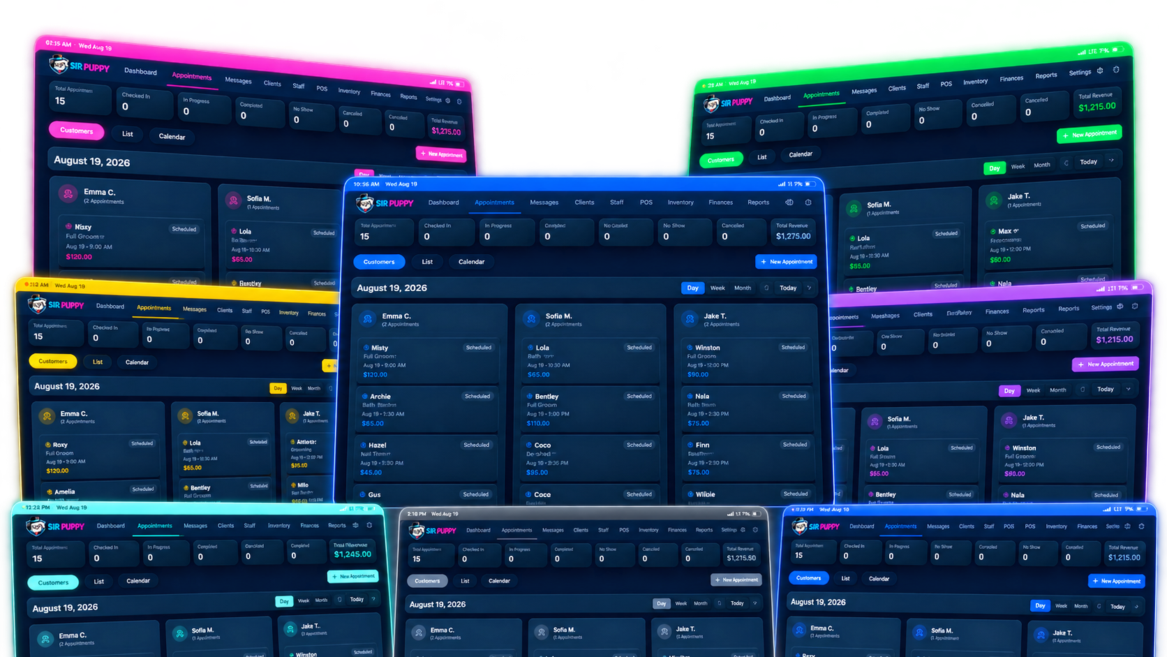Sir Puppy theme options and personalized workspace interface
